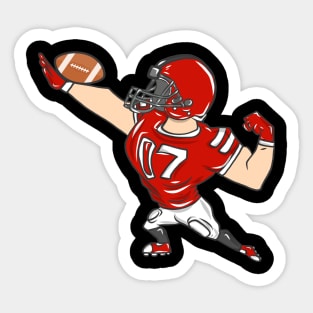 Rugby American Football Sport USA Gridiron Football Gift Sticker